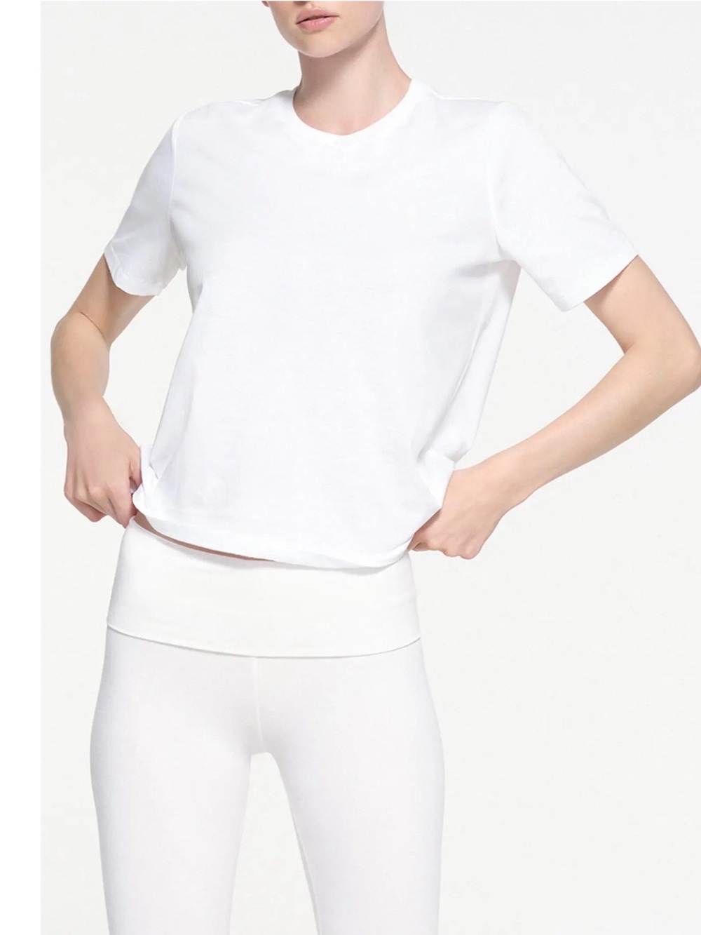 SKIMS White Short Sleeve Tee